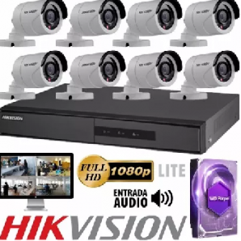 KIT DVR MAS 8 CAMARAS 