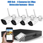 KIT 4 CAMARAS IP Y NVR  USD 600 + IVA BN